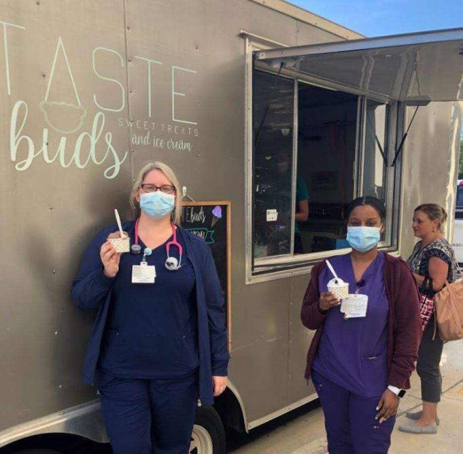 Emmanuel Sheppard & Condon Treat Hospital Staff to Ice Cream